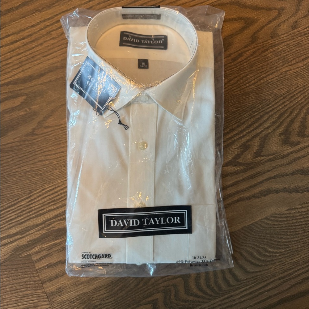 David Taylor Men's Dress Shirt 16 34/35